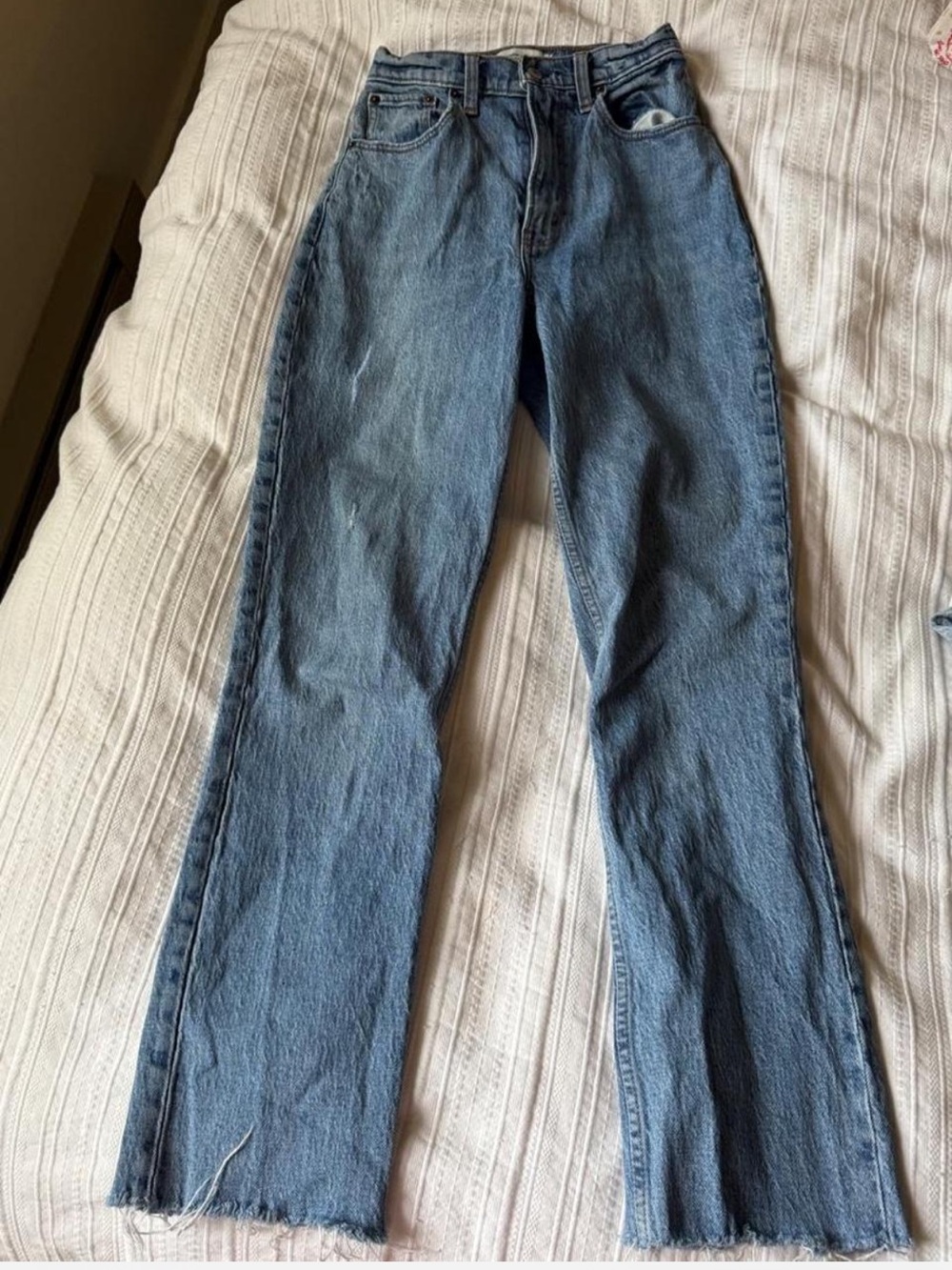 Abercrombie & Fitch Straight-Leg Blue Women's Jeans